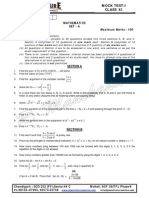 Mock Test1 - XI - 2K9 PDF