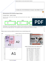 Dimensions of A Paper Sizes - A0, A1, A2, A3, A4, A5, A6, A7, A8, A9, A10 - in Inches & MM PDF