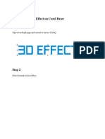 How To Make 3 D Effect On Corel Draw