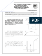 Examen Fisica UNAM