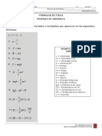 Ejercicios Despejes Fórmulas de Física