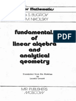 MIR - Bugrov Y. S. and Nikolsky S. M. - Fundamentals of Linear Algebra and Analytical Geometry - 1982