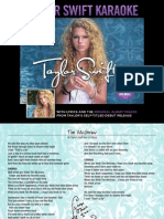 Digital Booklet - Taylor Swift Karaoke PDF