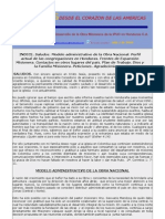 Informe Misionero de Honduras - Julio 2009