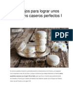 Consejos para Lograr Unos Macarons Caseros Perfectos I