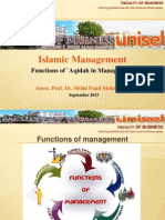 Islamic Management - Functions of 'Aqidah (Believe) in Management