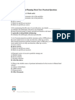 Investment Planning Mock Test