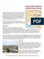 Study Guide: Pakistan Country and Culture: Introduc On