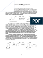 Preparation of 4-Methylcyclohexene: Background