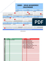 Academic Calendar 2009/2010