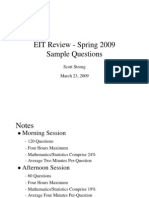 2009 Math EIT Review