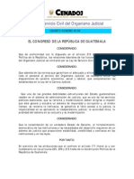 Ley de Servicio Civil Del Organismo Judicial