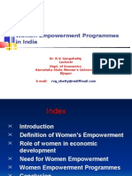 Women Empowerment Programmes in India by Gangshetty