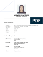 Vhernel M. Gaytano: Personal Information