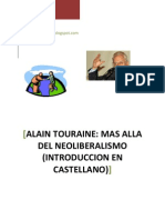 Alain Touraine. Mas Alla Del Neoliberalismo - Introduccion