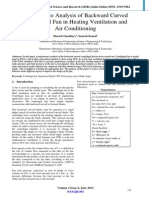 Performance Analysis of Backward Curved Centrifugal Fan in Heating Ventilation and Air-Conditioning