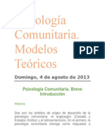 Psicología Comunitaria Marcos Teoricos