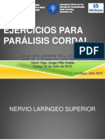 Ejercicios para Paralisis Cordal