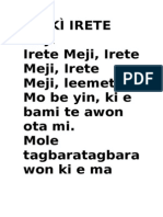 Oríkì Irete Meji