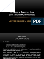 Justice Hilarion Aquino Update in Remedial Law-February 16, 2013