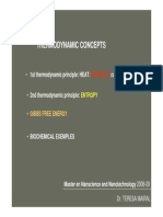 Thermodynamic Concepts Biophisics