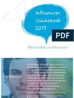 WOMMA Influencer Guidebook - 2013 PDF