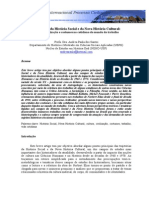 Trajetórias Da História Social e Da Histórial Cultural