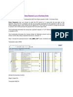 Down Payment Against Purchase Order