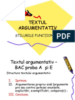 Textul Argumentativ