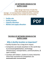 The Role of Network Design in The Supply Chain