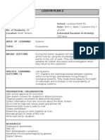 Science - ECOSYSTEMS Unit Plan Year 6 - Part 2