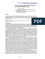 Mixed Analytical/numerical Method Applied To The Low Reynolds Number K-Epsilon Turbulence Model