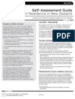 For Residence in New Zealand: Self-Assessment Guide