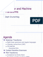 Grammar and Machine Transforms: Zeph Grunschlag