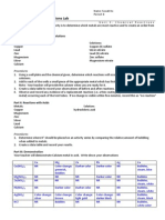 Single Replacement Reactions Lab