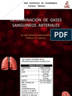 Determinacion de Gases Sanguineos Arteriales