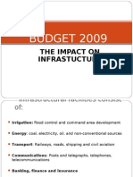 BUDGET 2009: The Impact On Infrastucture