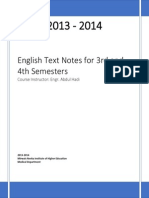 Englishnoteforsemester 3 and 4