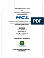 RECRUITMENT & SELECTION POLICY HCL