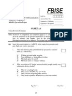 Model Paper English Compulsory HSSC II PDF