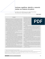 Evaluación de Funciones Cognitivas: Atención y Memoria en Pacientes Con Trastorno de Pánico