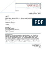 Qatar Food and Agricultural Import Regulations and Standards