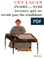 Lacan Seminaire 18 Semblant PDF