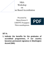 Programme Specific Criteria (PSC)