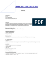 Piping Designer Sample CV