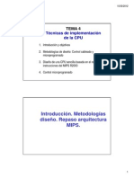 Tema 4 Tecnicas de Implementacion de La CPU