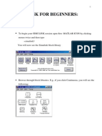 Simulink For Beginners:: To Begin Your SIMULINK Session Open First MATLAB ICON by Clicking Mouse Twice and Then Type