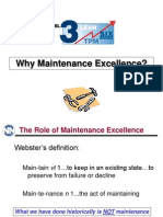 Why Maintenance Excellence