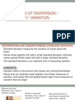 Measures of Dispersion