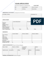 Lease Application